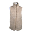 Unisex Soc - Kunstkarusnahast vest, suurus 38 - Beige ()