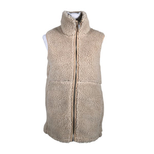 Unisex Soc - Kunstkarusnahast vest, suurus 38 - Beige (1)