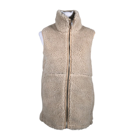 Unisex Soc - Kunstkarusnahast vest, suurus 38 - Beige ()