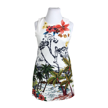 Unisex Desigual - Trikotaažist kleit, suurus 42 - Valge ()