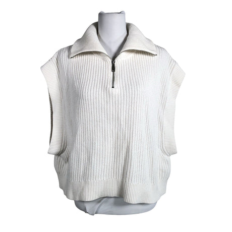 Unisex s.Oliver - Kootud vest, suurus 40 - Valge ()