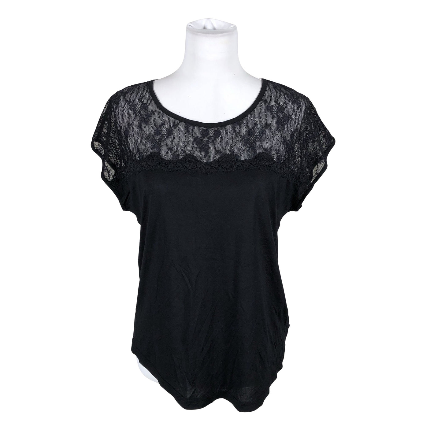 Unisex Rosemunde - Lühikeste käistega pluus, suurus 40 - Must (1)