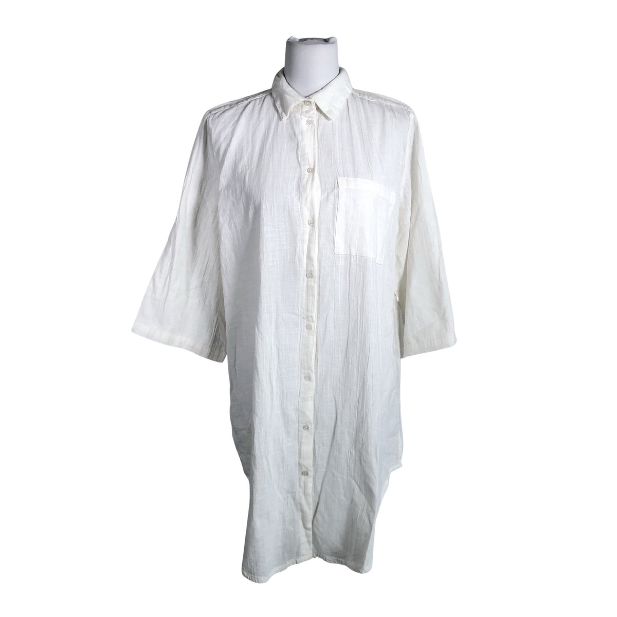 Unisex Kaffe - Mitteveniv kleit, suurus 38 - Valge (1)