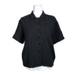 Unisex Soc - Lühikeste käistega pluus, suurus 36 - Must ()