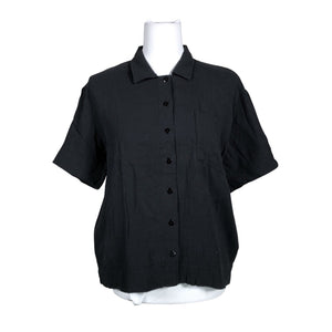 Unisex Soc - Lühikeste käistega pluus, suurus 36 - Must (1)
