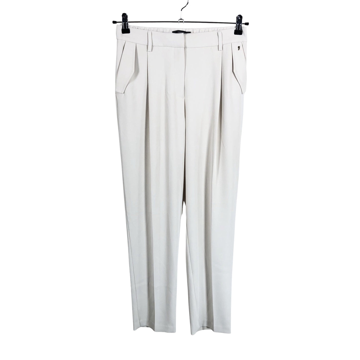 Unisex Comma - Mittevenivad püksid, suurus 38 - Beige (1)
