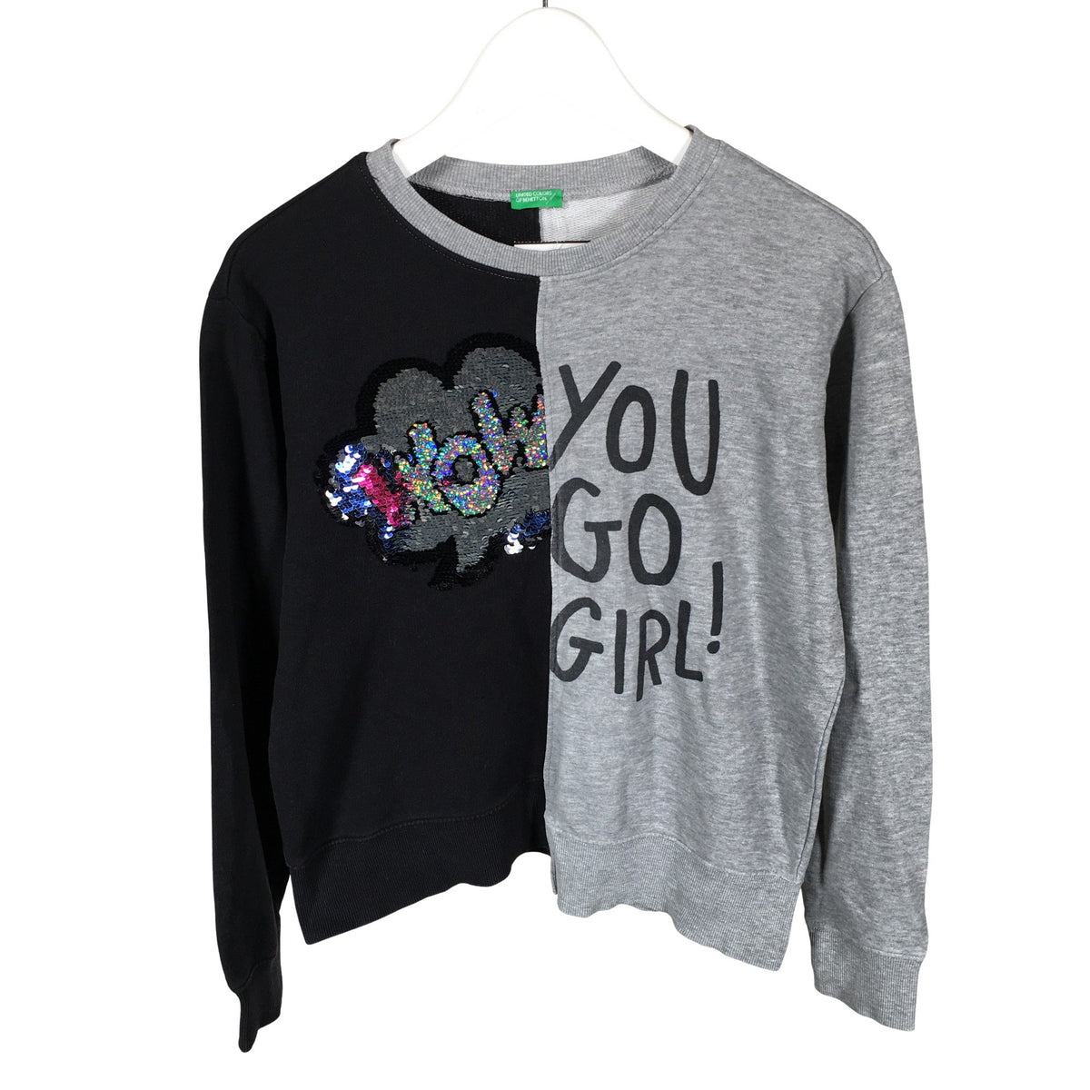 Unisex Benetton - Dressikangast pluus, suurus 158 - 164 - Hall (1)