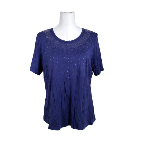 Unisex Ulla Popken - T-särk, suurus 40 - Sinine ()
