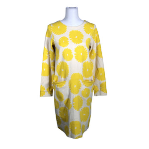 Unisex Nanso - Trikotaažist kleit, suurus 36 - Kollane (1)