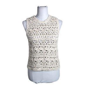 Unisex InWear - Kootud vest, suurus 38 - Valge (1)