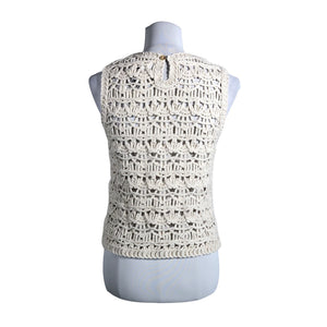 Unisex InWear - Kootud vest, suurus 38 - Valge (2)