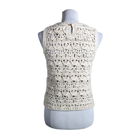 Unisex InWear - Kootud vest, suurus 38 - Valge (2)