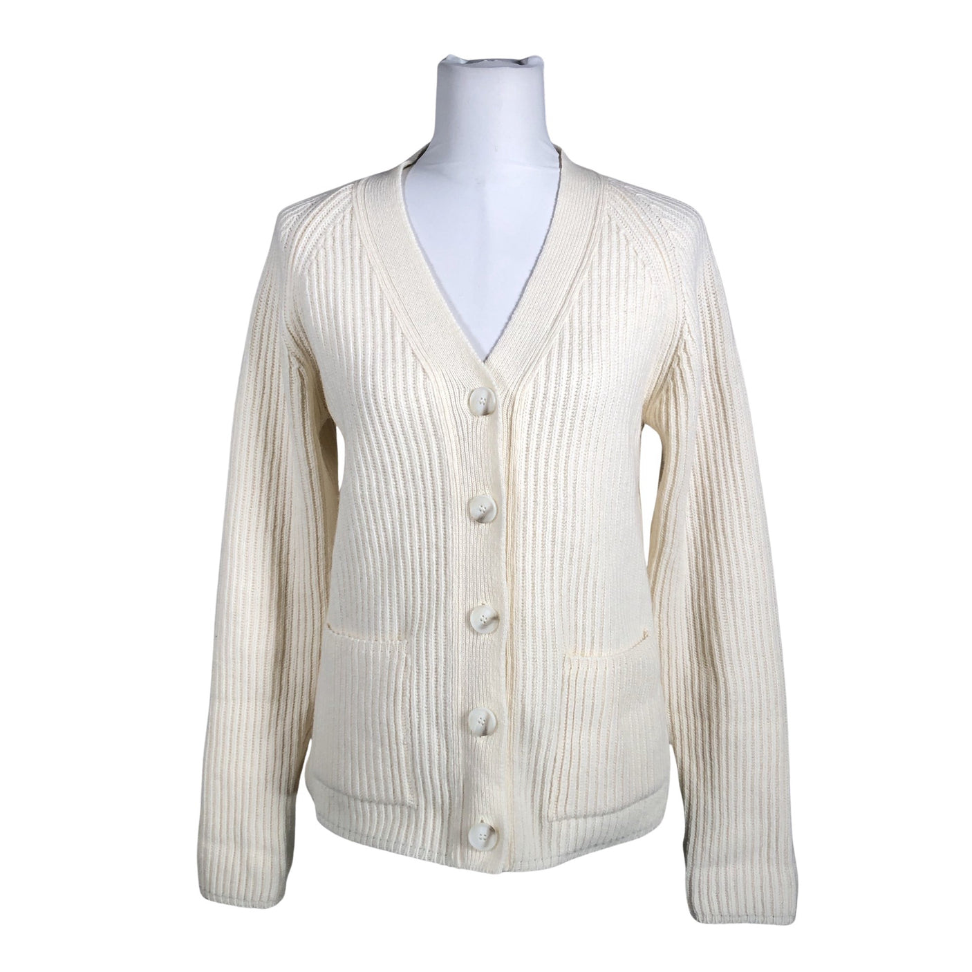 Unisex Woolish - Kardigan, suurus 34 - Looduslik valge (1)