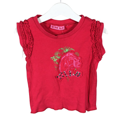 Unisex Chili - T-särk, suurus 98 - 104 - Punane ()