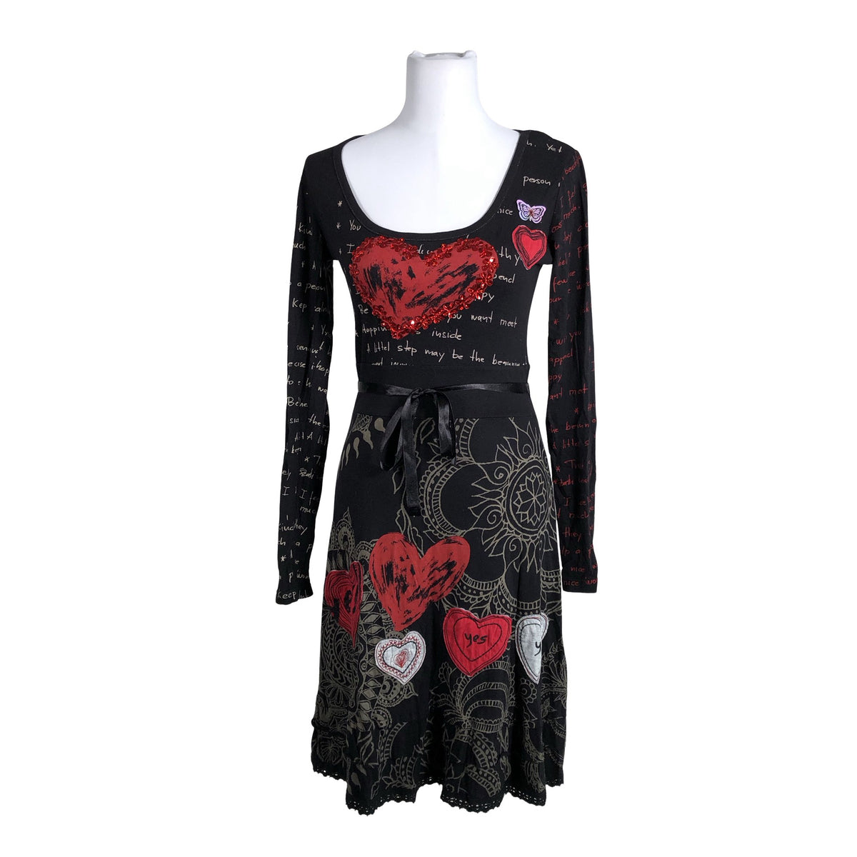 Unisex Desigual - Trikotaažist kleit, suurus 36 - Must (1)