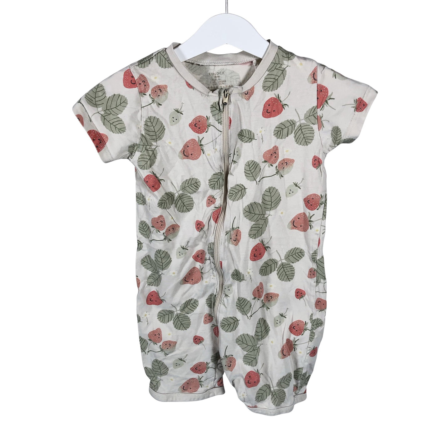 Unisex Lindex - Lühike pükskostüüm, suurus 86 - 92 - Beige (1)