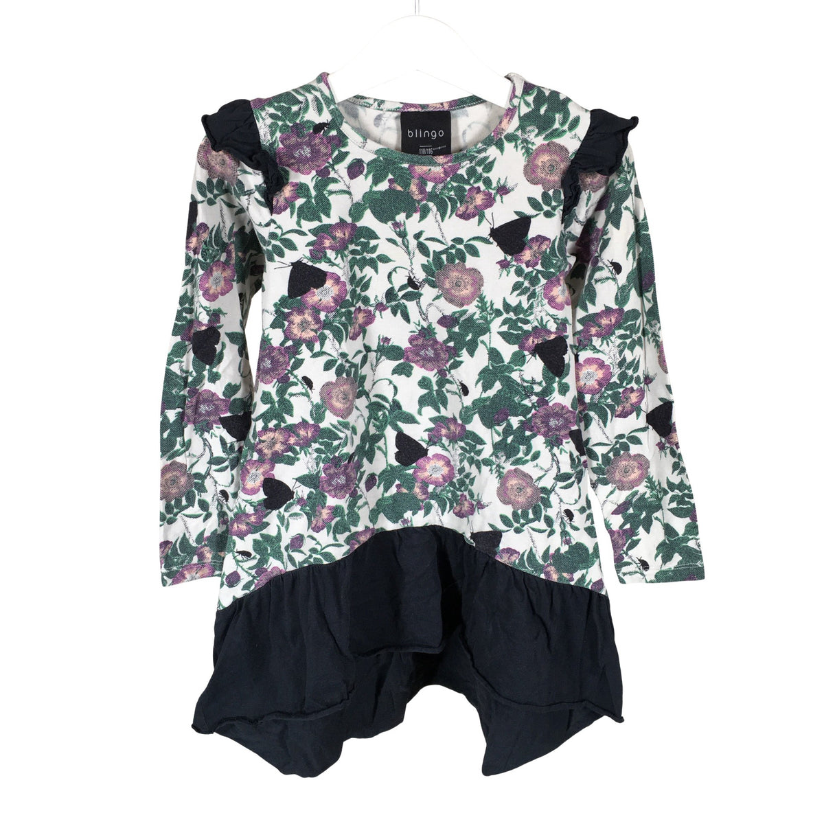 Unisex Blingo - Trikotaažist kleit, suurus 110 - 116 - Valge (1)