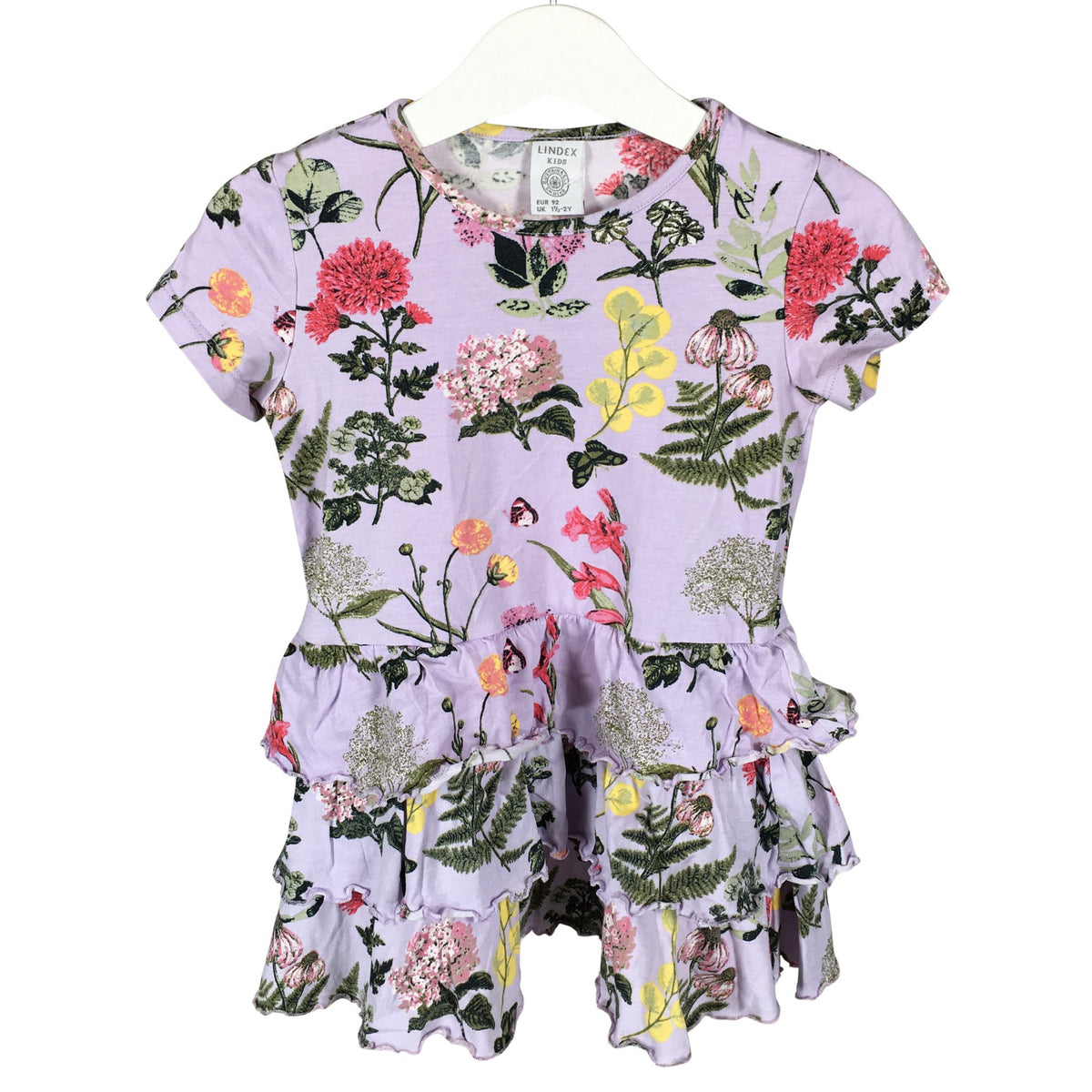 Unisex Lindex - Trikotaažist kleit, suurus 86 - 92 - Lilla (1)