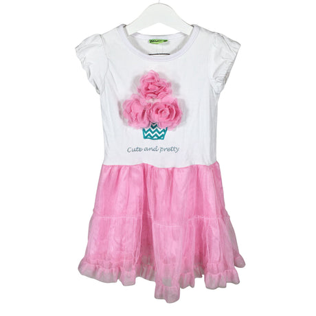 Unisex Jooko - Trikotaažist kleit, suurus 104 - 110 - Valge ()