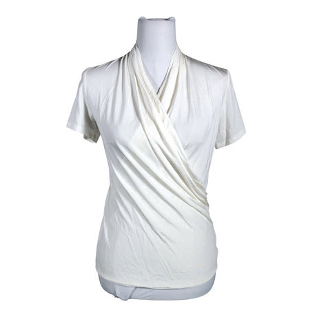 Unisex Andiata - Lühikeste käistega pluus, suurus 36 - Valge ()