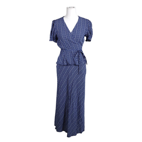 Unisex Diane von Furstenberg - Lühikeste käistega pluus, suurus 38 - Sinine ()