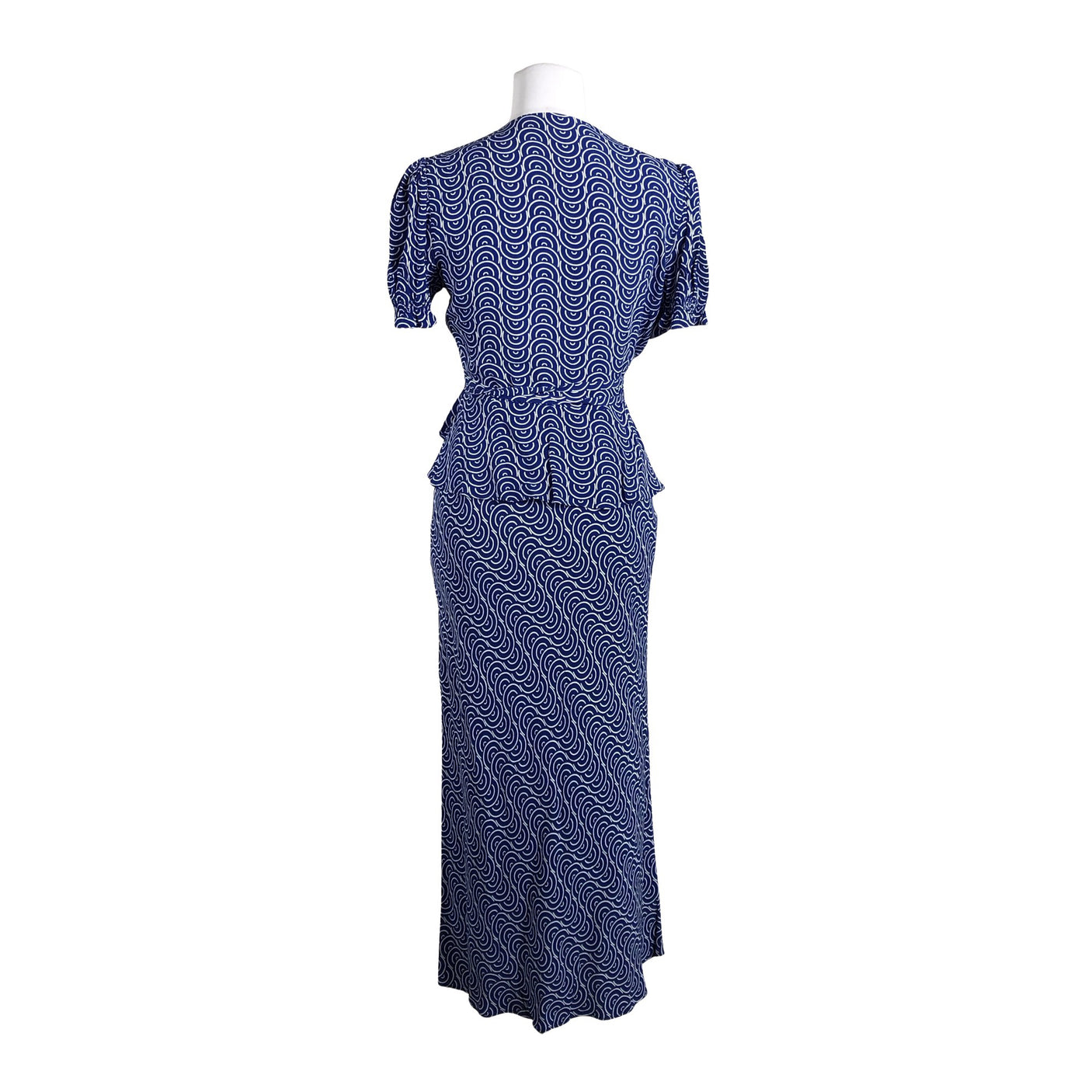 Unisex Diane von Furstenberg - Lühikeste käistega pluus, suurus 38 - Sinine (3)
