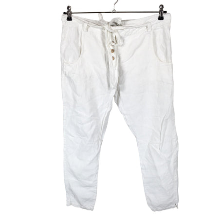 Unisex By Pia's Design - Mittevenivad püksid, suurus 40 - Valge ()