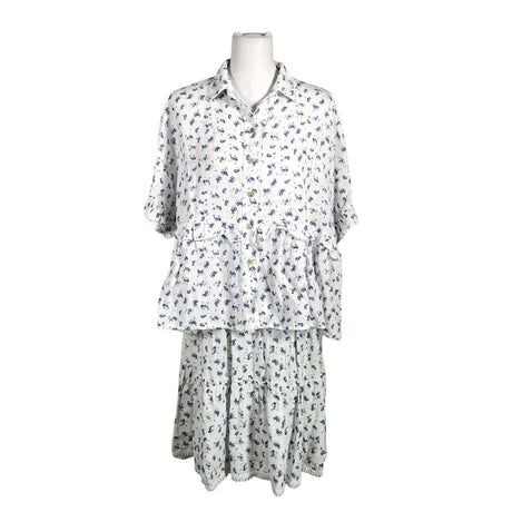 Unisex Bohemiana - Lühikeste käistega pluus, suurus 38 - Valge ()