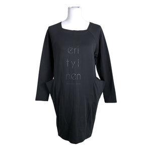 Unisex Riiminka design - Trikotaažist kleit, suurus 40 - Must (1)