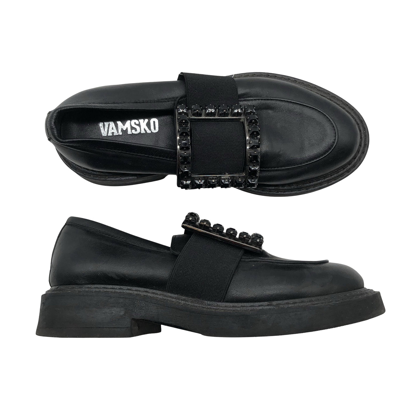 Unisex Vamsko - Mokassiinid, suurus 39 - Must (1)