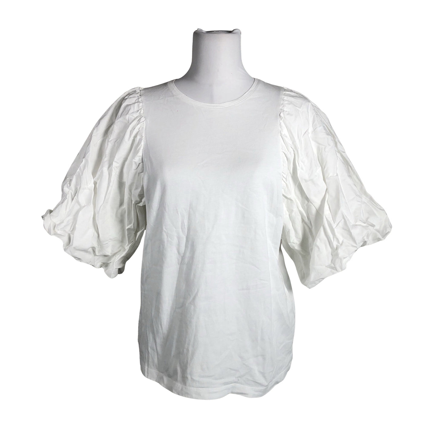 Unisex Selected - Trikotaažist pluus, suurus 40 - Valge (1)