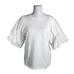Unisex Selected - Trikotaažist pluus, suurus 40 - Valge (1)
