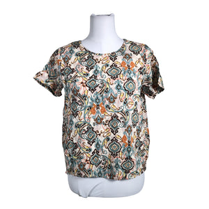 Unisex Soyaconcept - Lühikeste käistega pluus, suurus 38 - Beige (1)