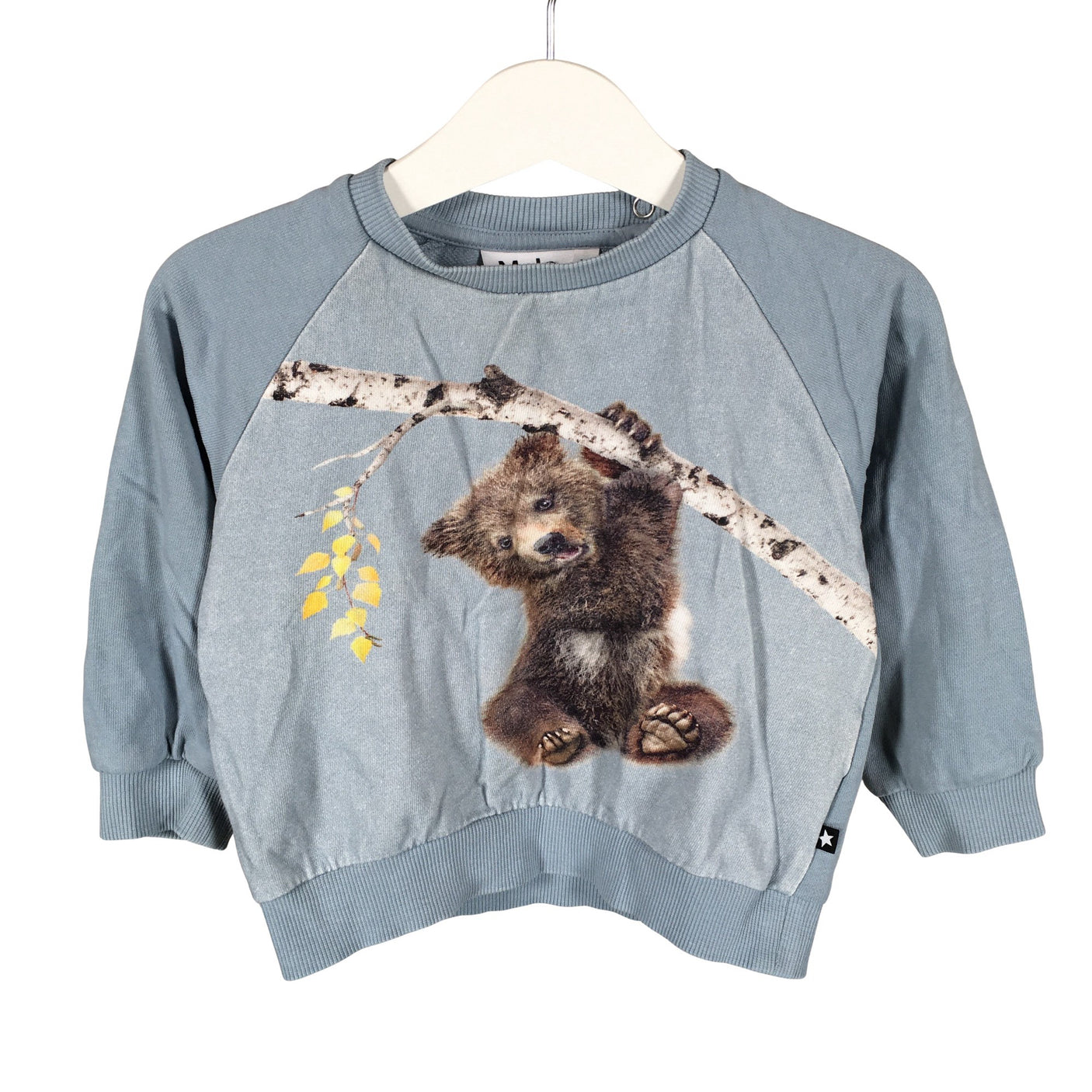 Unisex Molo Kids - Trikotaažist pluus, suurus 80 - 86 - Helesinine (1)