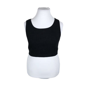 Unisex NOSH - Trikotaažist topp, suurus 42 - Must (1)