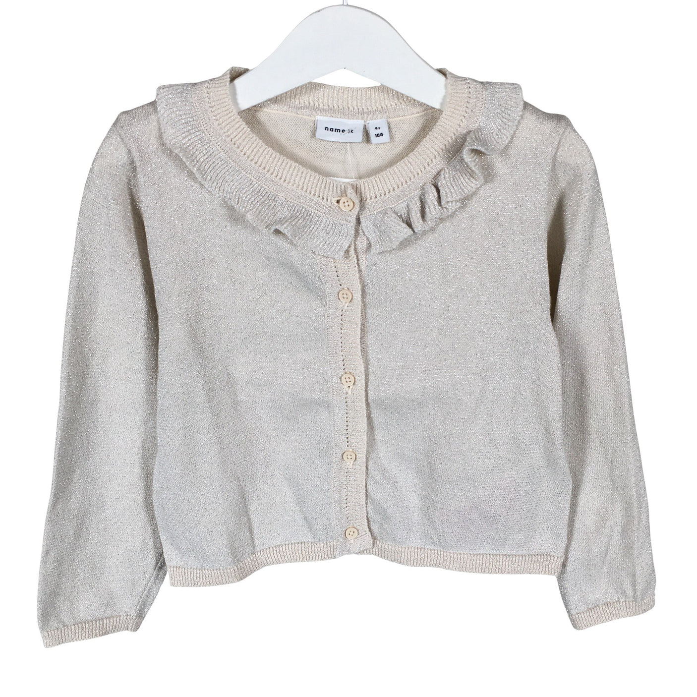 Unisex Name It - Kootud boolero, suurus 98 - 104 - Beige (1)
