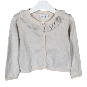 Unisex Name It - Kootud boolero, suurus 98 - 104 - Beige (1)