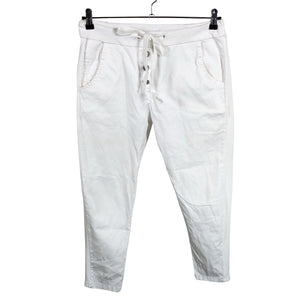 Unisex Perfect Jeans - Teksad, suurus 36 - Valge (1)