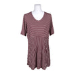Unisex Nanso - Trikotaažist kleit, suurus 38 - Veinipunane ()