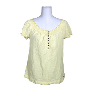 Unisex Tommy Hilfiger - Lühikeste käistega pluus, suurus 38 - Kollane (1)