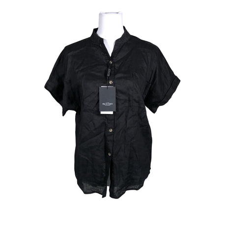 Unisex Sand - Lühikeste käistega pluus, suurus 34 - Must ()