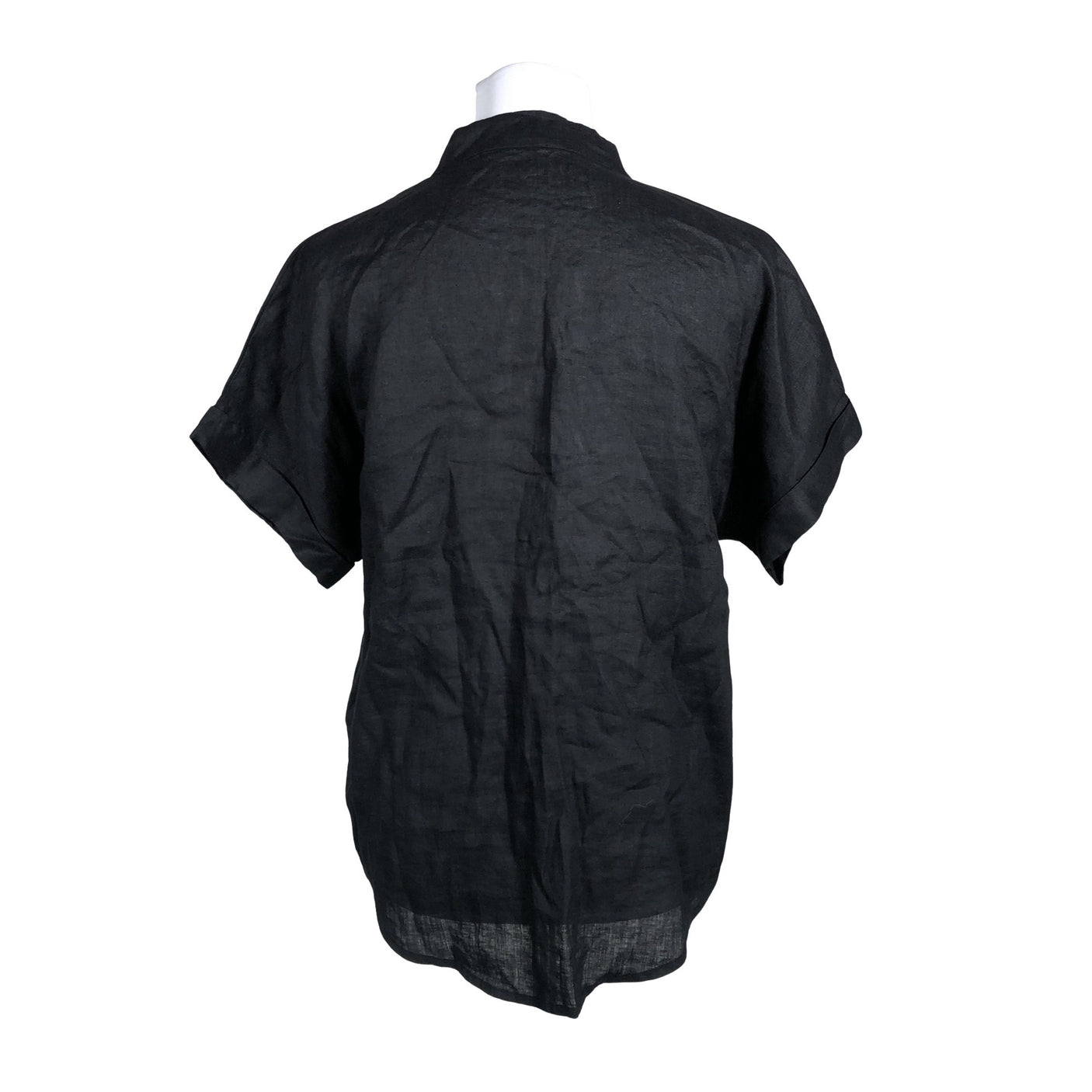 Unisex Sand - Lühikeste käistega pluus, suurus 34 - Must (3)