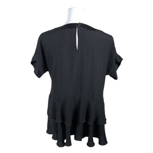 Unisex Ritva Falla - Lühikeste käistega pluus, suurus 38 - Must (2)