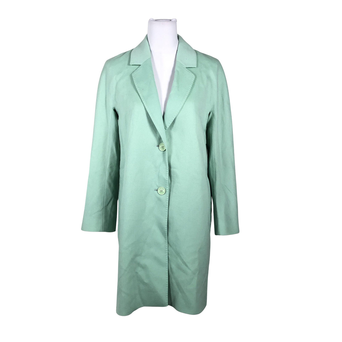 Unisex Cinzia Rocca - Villane mantel, suurus 40 - Roheline (1)
