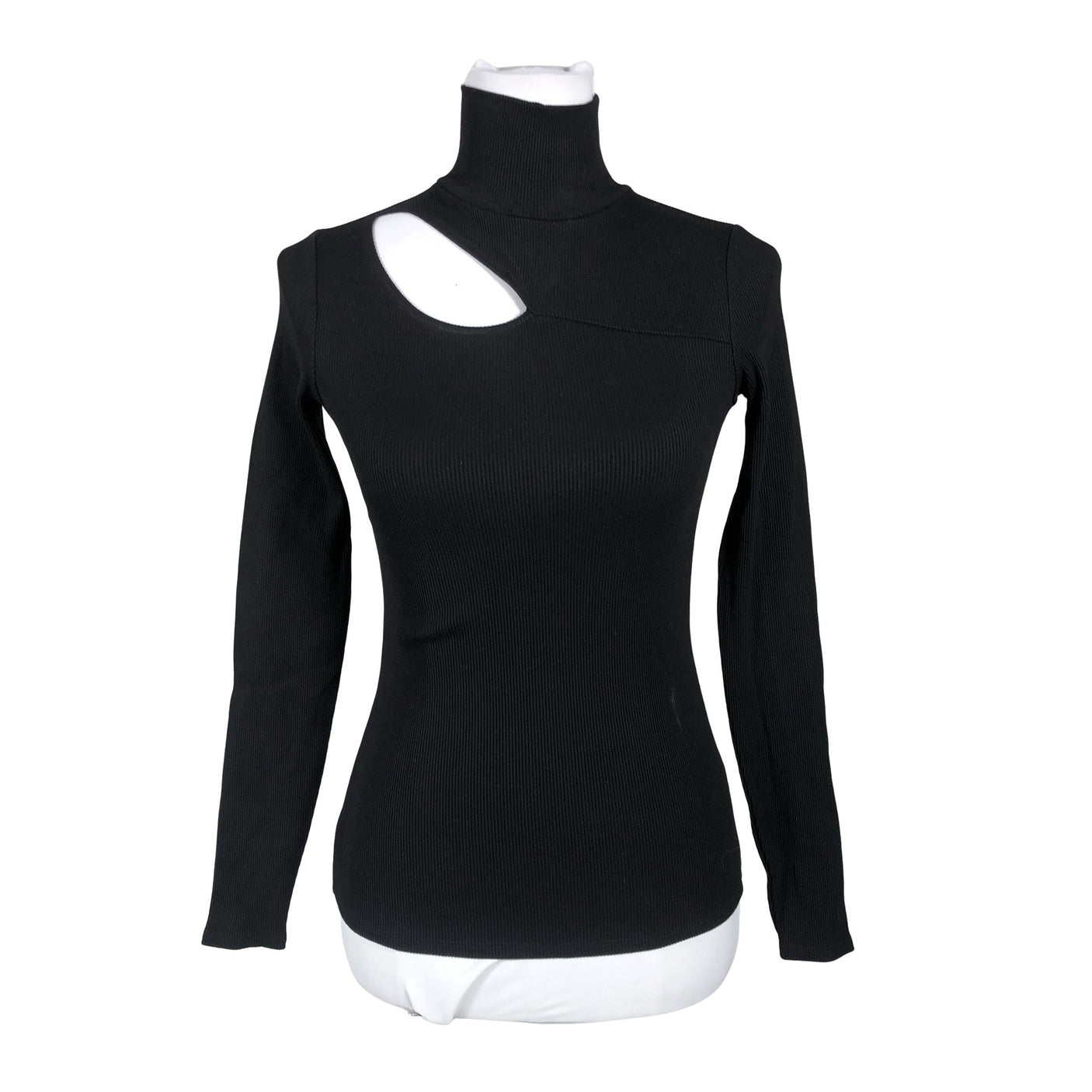 Unisex Massimo Dutti - Trikotaažist pluus, suurus 34 - Must (1)