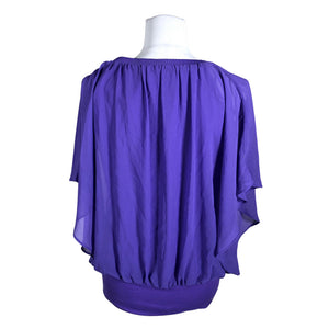 Unisex Soyaconcept - Lühikeste käistega pluus, suurus 40 - Lilla (2)