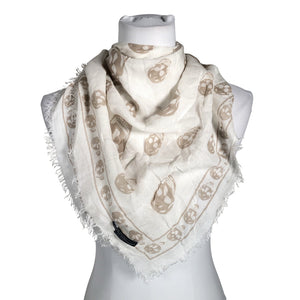 Unisex Alexander McQueen - Õhuke sall, suurus Maxi - Valge (1)