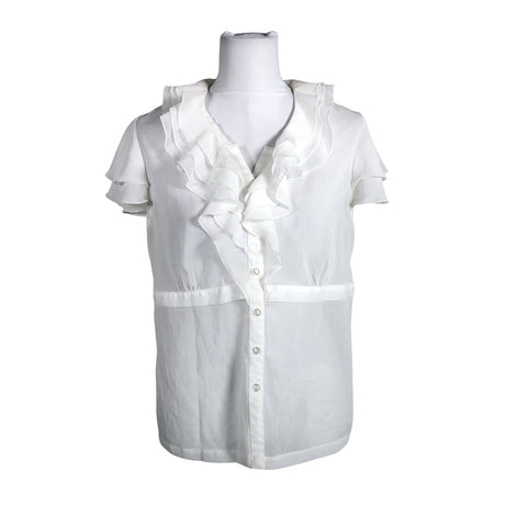 Unisex Voglia - Lühikeste käistega pluus, suurus 40 - Valge ()
