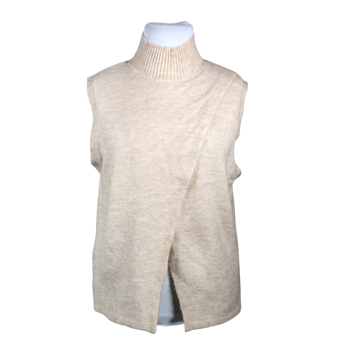 Unisex Kaffe - Kootud vest, suurus 42 - Beige (1)