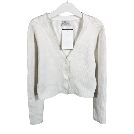 Unisex Lindex - Kardigan, suurus 134 - 140 - Valge ()